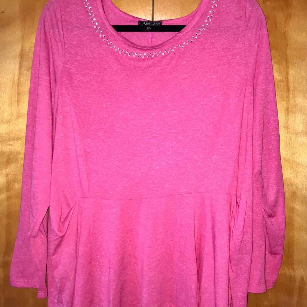 Long sleeved pink shirt - EUC!